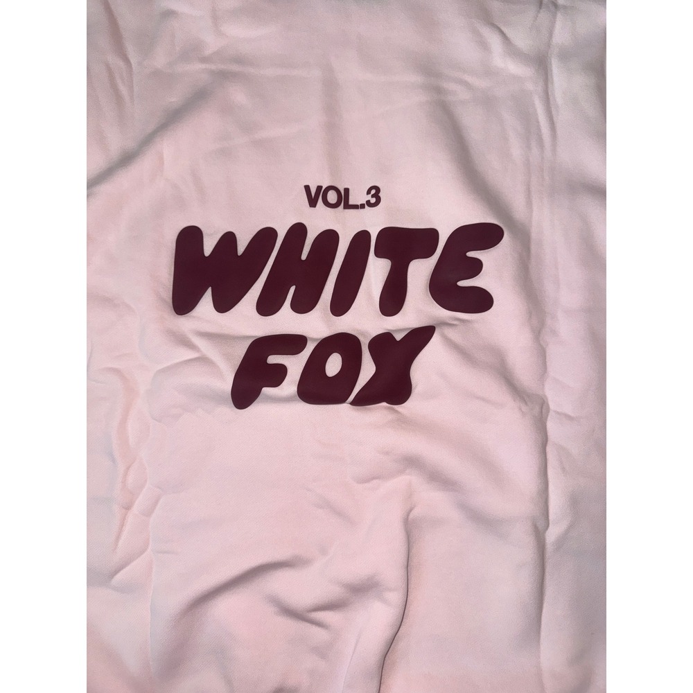 White Fox Boutique Offstage Hoodie Vol.3 Cupcake Pink Oversized XS/S NEW - Picture 4 of 5